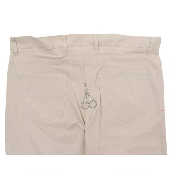 NWD 690$ ISAIA NAPOLI Beige Chino Pant Gabardine Cotton 36 US / 52 EU - Picture 3 of 7